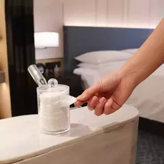 Imagen de Porta Discos Organizador De Acrílico De Algodón Maquillaje