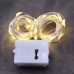 Cable Hilo Alambre Luz Led Cálida 2 Metro 20 Luces - tienda online
