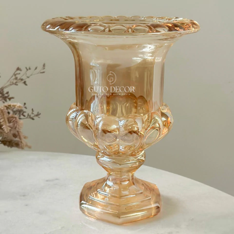 Vaso Taça Romana Âmbar G 26cm