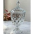 Potiche / Bomboniere Diamond em Cristal G 31cm - Guto Decor
