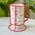 Conjunto de Canecas com Suporte Natalinal 2 Peças 250ml