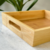 Bandeja com Alças Retangular em Bambu 25,5cm - Guto Decor