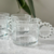 Conjunto de Canecas Ring com Alça de Bolinha 4 Peças 100ml
