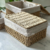 Cesto com Tampa em Fibra Natural e Tecido - Guto Decor