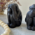 Enfeite Trio De Macacos Sábios em Cimento 14cm - Guto Decor