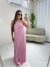 Vestido longo plissado na internet