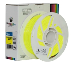 Filamento PLA Amarelo Fluo DynaLabs 1.75mm 1Kg