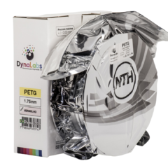 Filamento PETG Vermelho Clear DynaLabs 1.75mm 1Kg - loja online