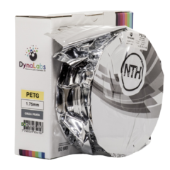 Filamento PETG Cinza Prata DynaLabs 1.75mm 1Kg - loja online