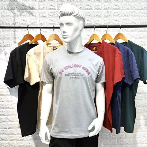 REMERA BAD WORLD MANGA CORTA HOMBRE (R07165)