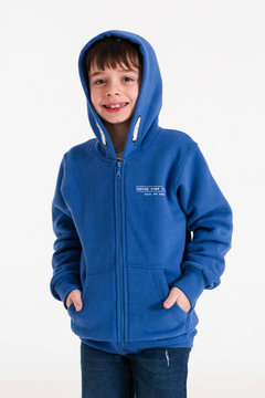 CAMPERA NEVER STOP TRYING CON CAPUCHA NIÑOS (CP00420)