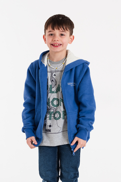 CAMPERA NEVER STOP TRYING CON CAPUCHA NIÑOS (CP00420) - comprar online