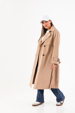 CAMPERA PILOTO TRENCH GABARDINA CON CINTO (CP00463) en internet