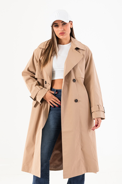 CAMPERA PILOTO TRENCH GABARDINA CON CINTO (CP00463) - comprar online