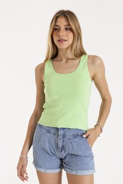 MUSCULOSA MORLEY DOBLE U CON RULOTE CINTURA (MU00567)