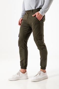 PANTALON JEAN CARGO JOGGER COLORES (PA00956) - comprar online