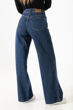 PANTALON JEAN WIDE LEG MATIZADO CLASICO (PA00967) - comprar online