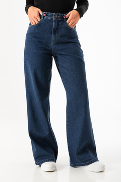 PANTALON JEAN WIDE LEG MATIZADO CLASICO (PA00967)