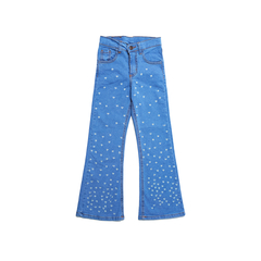 PANTALON JEAN OXFORD CORAZONES NIÑAS (PA01068)