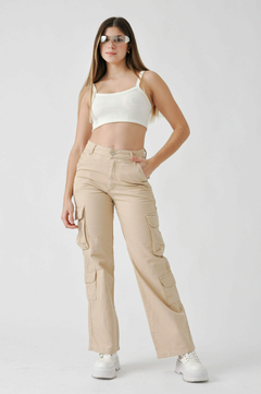 PANTALON JEAN CARGO 4 BOLSILLOS COLORES (PA01071)