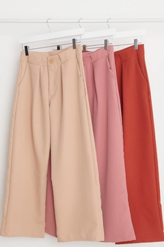 PANTALON SASTRENO CON PINZAS CHERRY (PA01081)