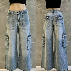 PANTALON JEAN BAGGY CARGO (PA01082)