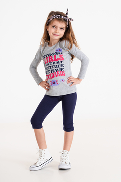 REMERA STRONG GIRLS DONT HAVE MANGA LARGA (R04359) - SpaceBallArg