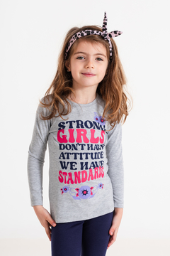 REMERA STRONG GIRLS DONT HAVE MANGA LARGA (R04359) - comprar online