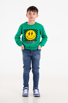 REMERA HEY DUDE SMILEY NIÑOS (R04415) en internet