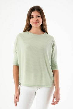 REMERA 3/4 MORLEY CON LYCRA LALI (R05232) - comprar online