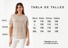 Imagen de REMERA GASPEADA LINEN CON TAJOS LOOSE FIT (R05246)