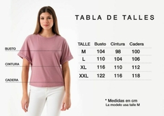 REMERA MORLEY COTTON MANGA ANCHA DOBLADILLO NICOLES (R05247) - tienda online