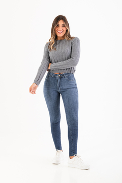 PANTALON JEAN CHUPIN AZUL PINZADO (PA00935)