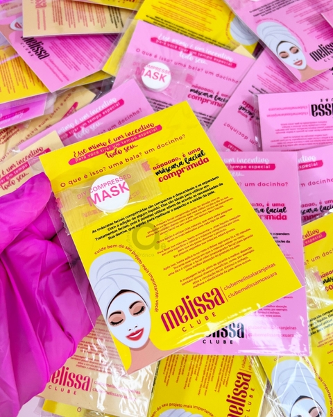 Máscara desidratada personalizada | BRINDE, MIMO (10 unid.)