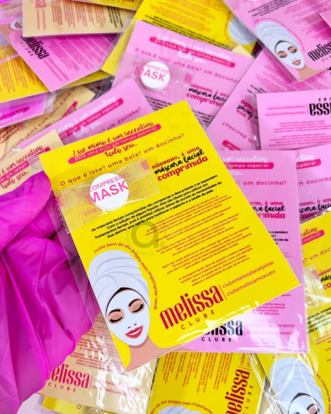 Máscara desidratada personalizada | BRINDE, MIMO (10 unid.)