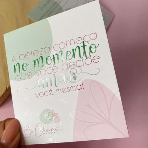 Cartão Postal | verniz localizado personalizado (agradecimento, garantia, obrigada pela compra)