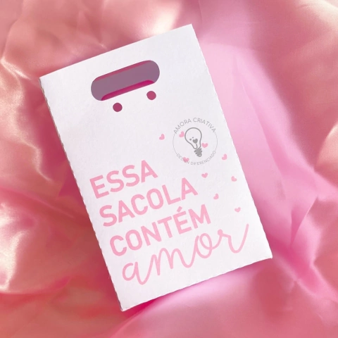 sacolas pronto envio | sem fita | fofurinha - 25 unid.