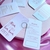 25 TAGS PARA ROUPA 02 - ALÉM DE LINDA ROSÊ - comprar online