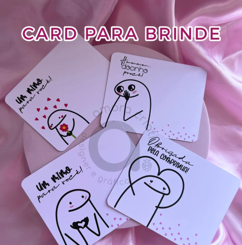 50 CARDS AGRADECIMENTO (11) - UM MIMO PARA VOCÊ