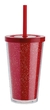 COPO PERSONALIZADO DUPLO GLITTER COM CANUDO 550ML (10 unid.) - comprar online