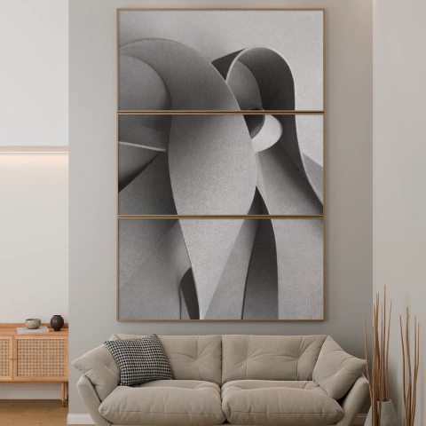 Quadro Abstrato Monocromático - comprar online