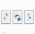 Quadro Abstrato Flores Azuis - comprar online