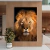 Quadro Leão Próximo Fundo Escuro - comprar online