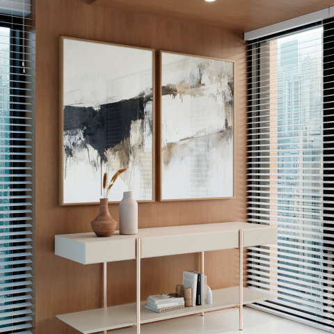 Quadro Abstrato Tons e Preto - comprar online