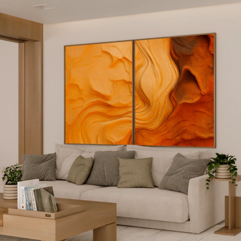 Quadro Abstrato Terroso - comprar online