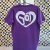 CAMISETA REGULAR GOD IS LOVE - Tamanho:M;Cor:Roxo - comprar online