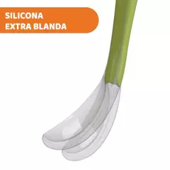 Chicco cucharas x 2 de silicona largas Verdes - tienda online