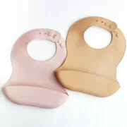 Babero de silicona varios colores punti - tienda online