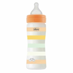 Mamadera Chicco Wellbeing 250ml 2+ Naranja