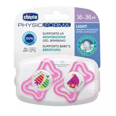 Chicco Chupete Physio LIGHT 16-36M X2 ROSA - comprar online